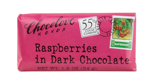 Chocolove Mini Dark Chocolate Bar Raspberries -- 1.2 oz
