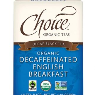 Choice Organic Teas Decaffeinated Black Tea English Breakfast -- 16 Tea Bags