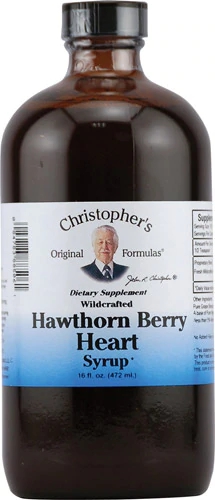 Christopher's Hawthorn Berry Heart Syrup -- 16 fl oz