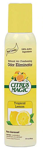 Citrus Magic Natural Odor Eliminating Air Freshener Tropical Lemon -- 3 oz