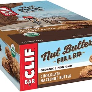 Clif Organic Nut Butter Filled Energy Bars Chocolate Hazelnut Butter -- 12 Bars