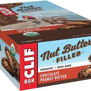 Clif Organic Nut Butter Filled Energy Bars Chocolate Peanut Butter -- 12 Bars
