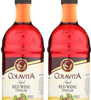 Colavita Aged Red Wine Vinegar -- 17 fl oz Each / Pack of 2