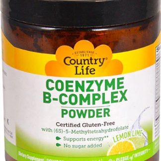 Country Life Coenzyme B-Complex Powder Lemon Lime -- 1.95 oz