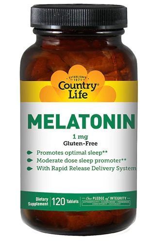Country Life Melatonin -- 1 mg - 120 Tablets