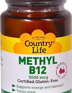 Country Life Superior B-12 Sublingual Berry -- 3000 mcg - 50 Lozenges