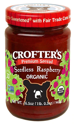 Crofters Organic Fruit Spread Raspberry -- 16.5 oz