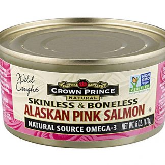 Crown Prince Natural Skinless & Boneless Pacific Pink Salmon -- 6 oz