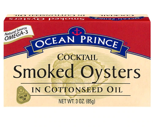 Crown Prince Ocean Prince® Cocktail Smoked Oysters In Cottonseed Oil -- 3 oz
