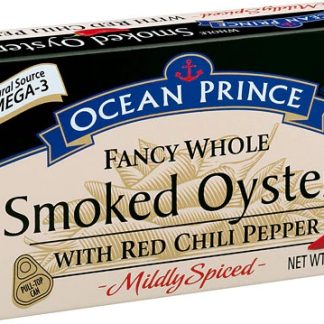 Crown Prince Ocean Prince® Fancy Whole Smoked Oysters With Red Chili Pepper -- 3 oz