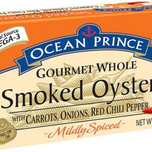 Crown Prince Ocean Prince® Gourmet Whole Smoked Oysters Carrots, Onions, Red Chili Pepper -- 3 oz