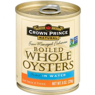 Crown Prince Whole Oysters Packed in Water -- 8 oz