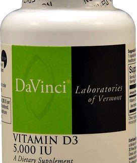 DaVinci Laboratories Vitamin D3 -- 5000 IU - 120 Capsules
