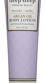 Deep Steep Argan Oil Body Lotion Lavender Vanilla -- 8 fl oz