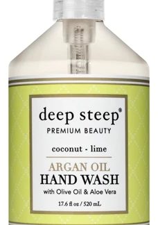 Deep Steep Argan Oil Hand Wash with Olive Oil & Aloe Vera Coconut Lime -- 17.6 fl oz