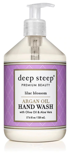 Deep Steep Argan Oil Hand Wash with Olive Oil & Aloe Vera Lilac Blossom -- 17.6 fl oz