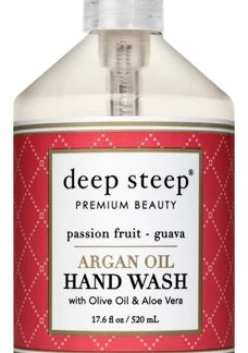 Deep Steep Argan Oil Hand Wash with Olive Oil & Aloe Vera Passion Fruit Guava -- 17.6 fl oz