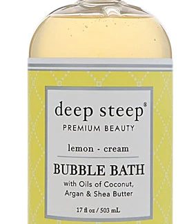 Deep Steep Bubble Bath Lemon Cream -- 17 oz