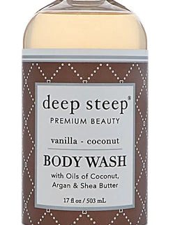 Deep Steep Coconut Oil Body Wash Vanilla Coconut -- 17 fl oz