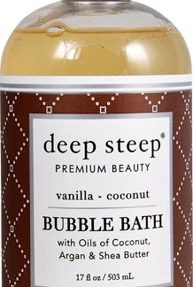 Deep Steep Coconut Oil Bubble Bath Vanilla Coconut -- 17 fl oz