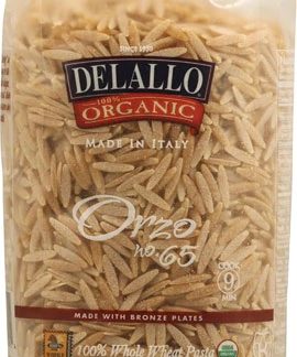 Delallo 100% Organic Orzo Pasta -- 16 oz