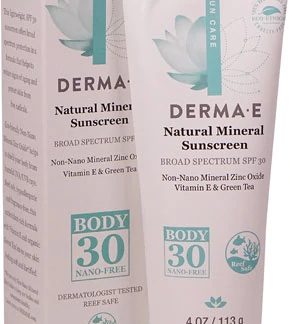 Derma E Natural Mineral Sunscreen Body SPF 30 Natural Mineral -- 4 oz