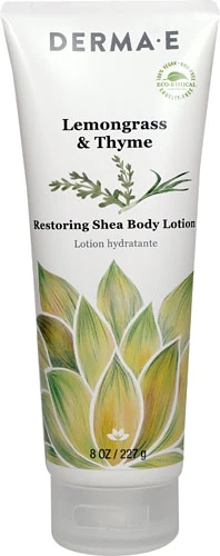Derma E Restoring Shea Body Lotion Lemongrass & Thyme -- 8 oz