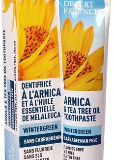 Desert Essence Arnica & Tea Tree Oil Toothpaste Wintergreen -- 6.25 oz