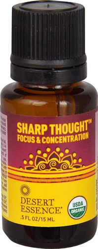 Desert Essence Sharp Thought™ Organic Essential Oil -- 0.5 fl oz