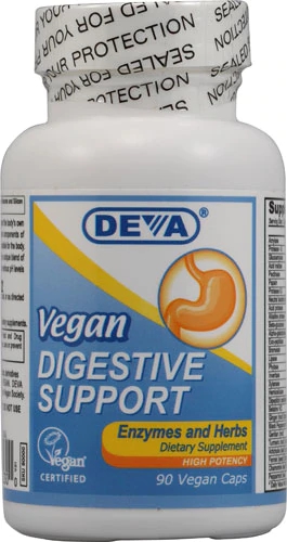 Deva Vegan Digestive Support -- 90 Vegan Capsules
