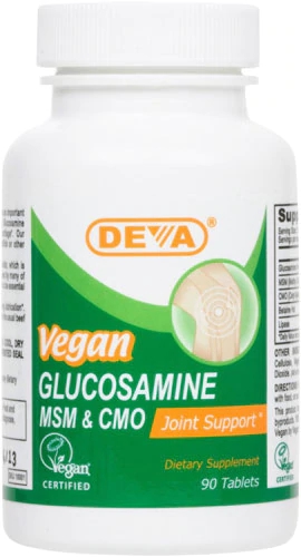 Deva Vegan Glucosamine MSM and CMO -- 90 Tablets
