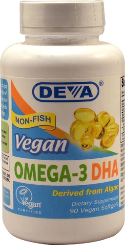 Deva Vegan Omega-3 DHA -- 90 Vegan Softgels