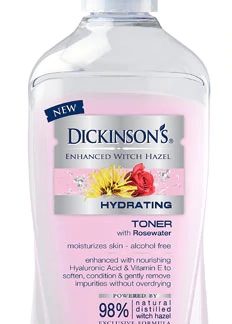 Dickinson Brands Enhanced Witch Hazel Alcohol Free Hydrating Toner with Rosewater -- 16 fl oz