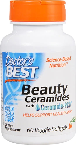 Doctor's Best Beauty Ceramides with Ceramide-PCD® -- 60 Veggie Softgels
