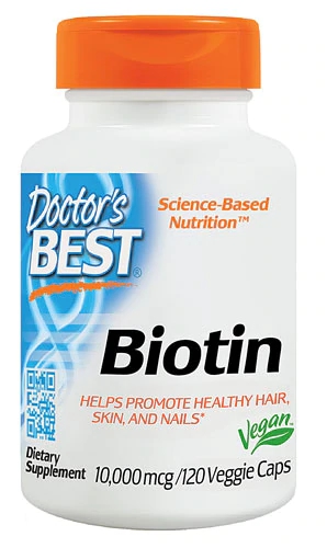 Doctor's Best Biotin -- 10000 mcg - 120 Veggie Caps