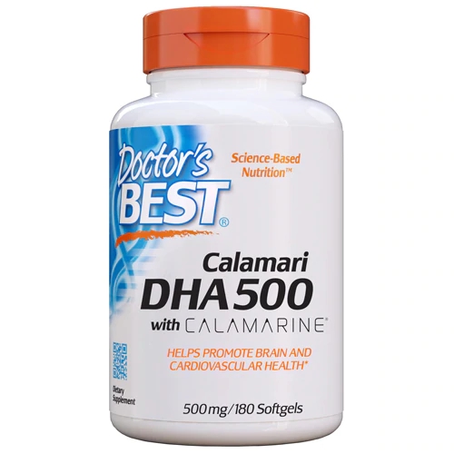 Doctor's Best Calamari DHA 500 with Calamarine® -- 500 mg - 180 Softgels