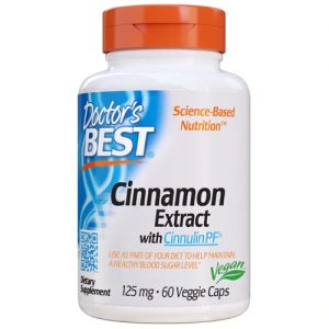 Doctor's Best Cinnamon Extract Cinnulin PF® -- 125 mg - 60 Veggie Caps