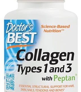Doctor's Best Collagen Types 1 & 3 with Peptan® -- 1000 mg - 180 Tablets