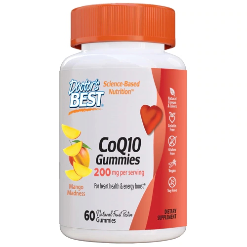Doctor's Best CoQ10 Gummies Mango Madness -- 200 mg - 60 Gummies