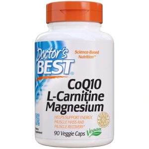 Doctor's Best CoQ10 L-Carnitine Magnesium -- 90 Veggie Caps