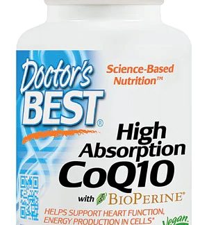 Doctor's Best High Absorption CoQ10 with BioPerine® -- 600 mg - 60 Veggie Caps