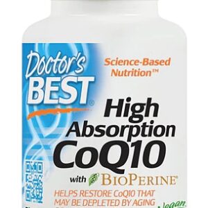 Doctor's Best High Absorption CoQ10 with BioPerine® -- 200 mg - 180 Veggie Caps