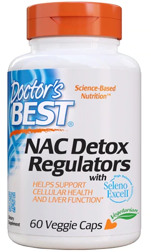 Doctor's Best NAC Detox Regulators with Seleno Excell® -- 60 Veggie Caps