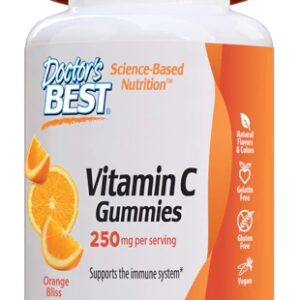 Doctor's Best Vitamin C Gummies Orange Bliss -- 250 mg per serving - 120 Gummies