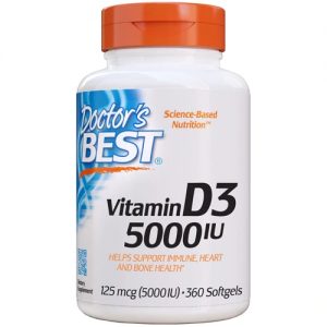 Doctor's Best Vitamin D3 -- 5000 IU - 360 Softgels