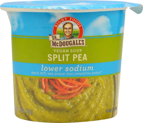 Dr. McDougall's Lower Sodium Vegan Soup Cup Split Pea -- 1.9 oz