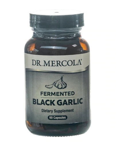 Dr. Mercola Fermented Black Garlic -- 60 Capsules