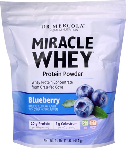 Dr. Mercola Miracle Whey Blueberry -- 1 lb
