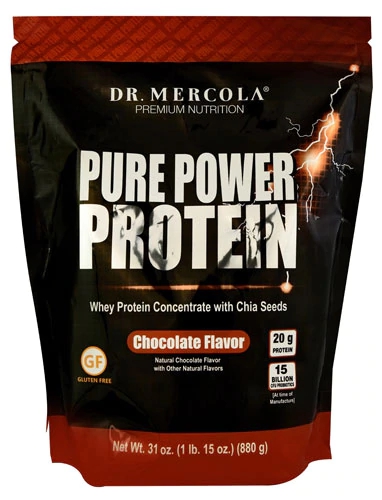 Dr. Mercola Pure Power Protein Chocolate -- 22 Servings