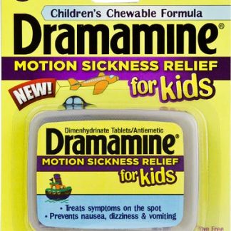 Dramamine Motion Sickness Relief for Kids Grape -- 8 Chewable Tablets